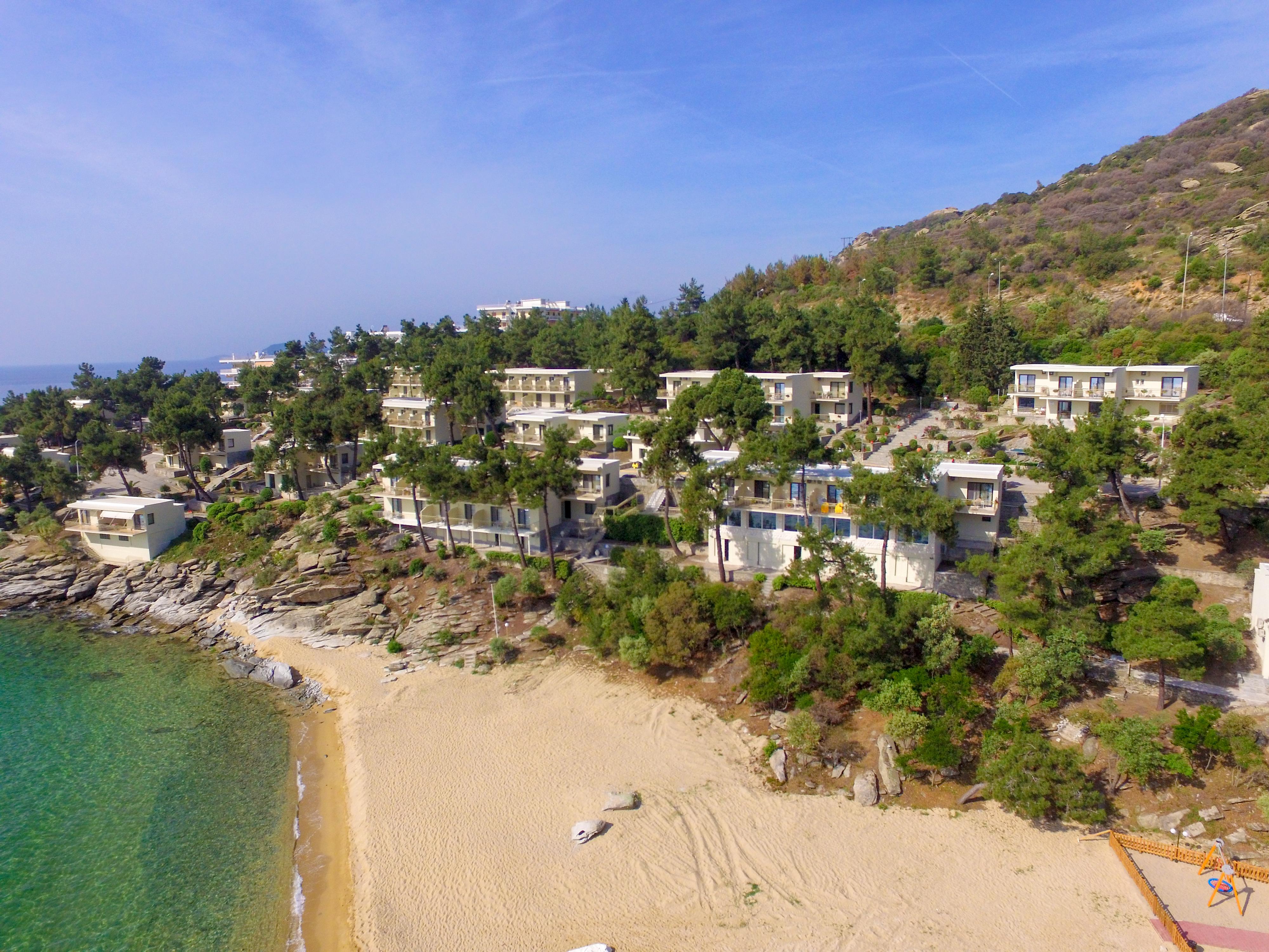 Tosca Beach Hotel Palaiontsiflikion Bagian luar foto