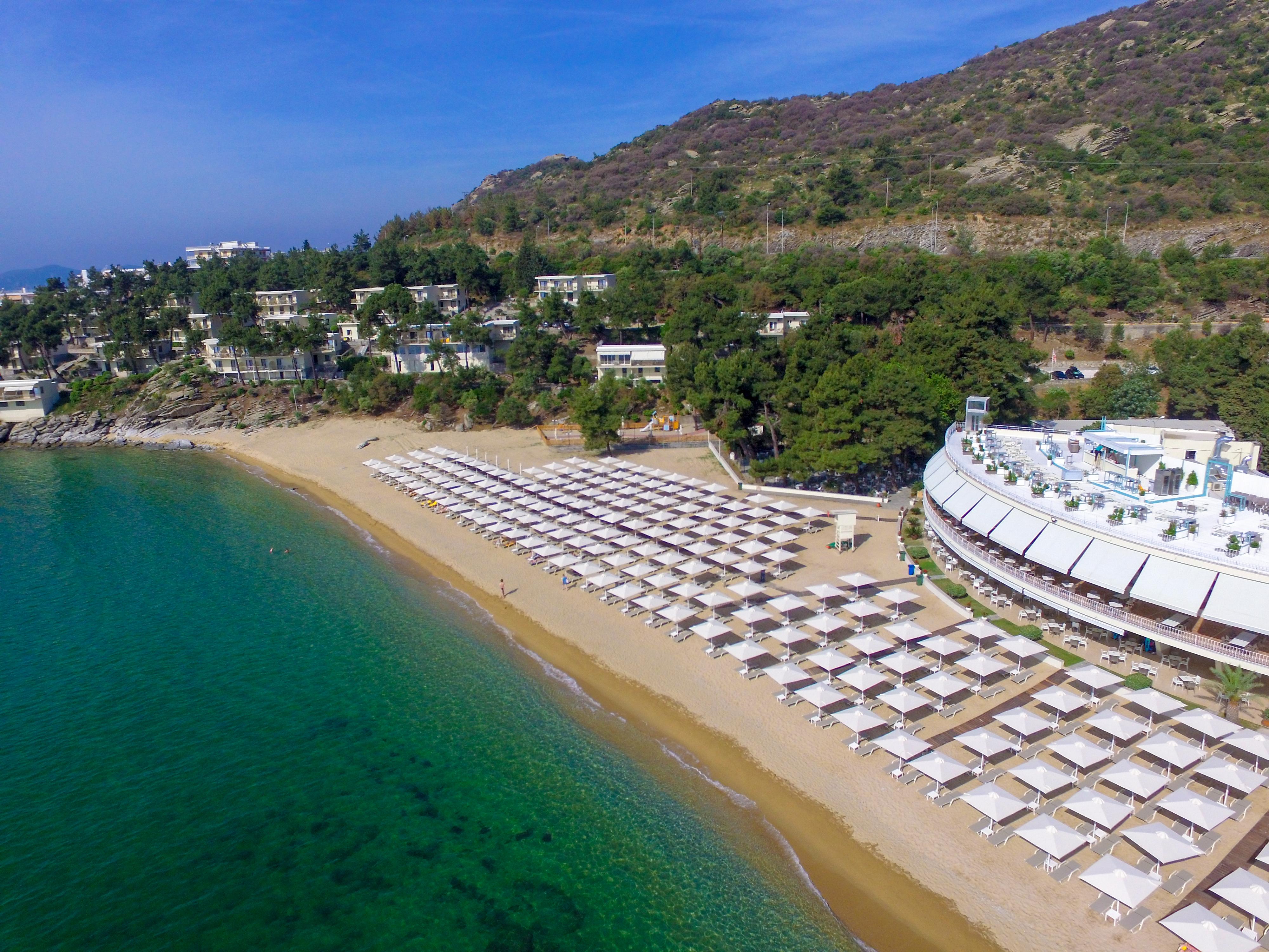 Tosca Beach Hotel Palaiontsiflikion Bagian luar foto