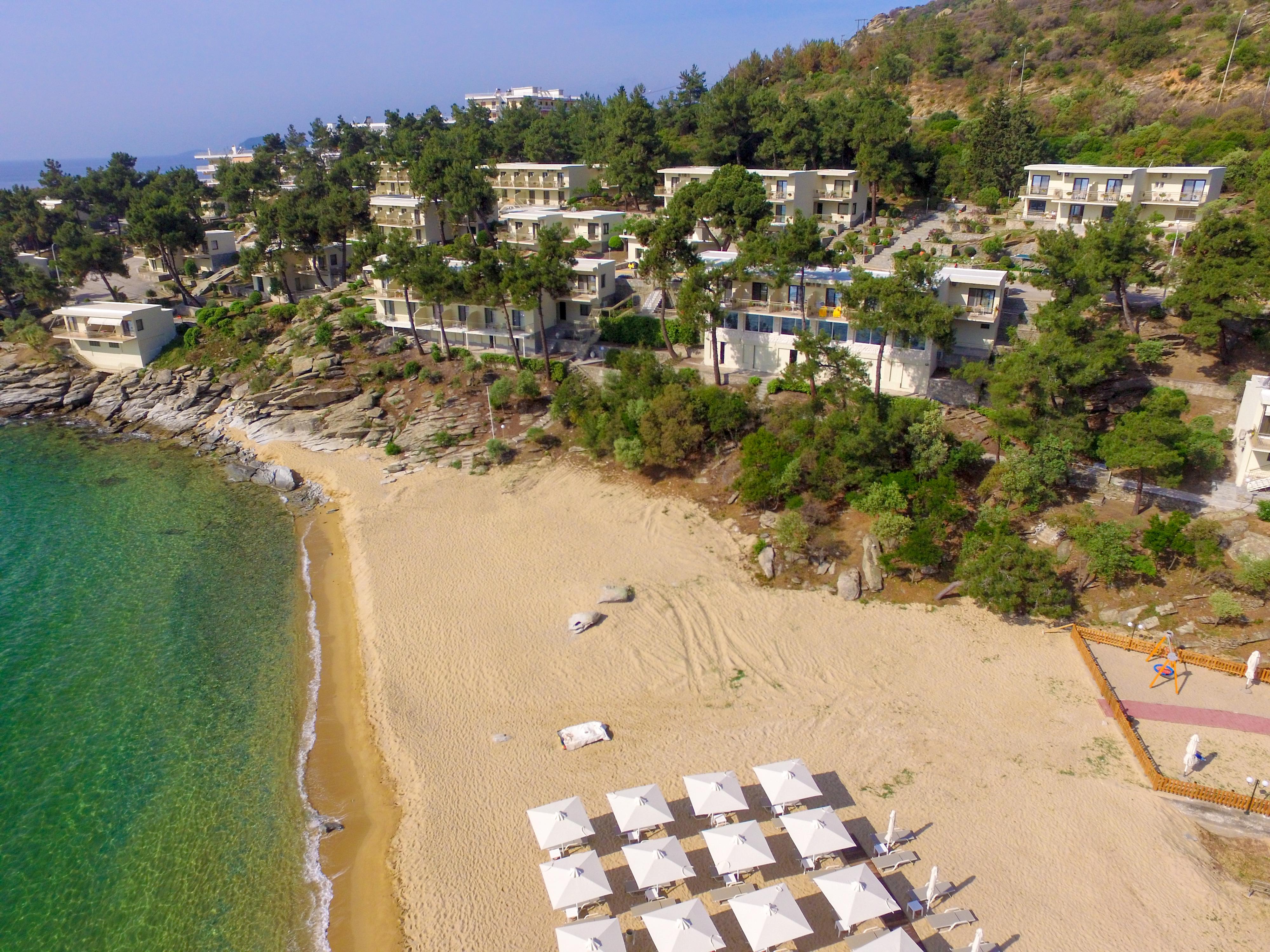 Tosca Beach Hotel Palaiontsiflikion Bagian luar foto
