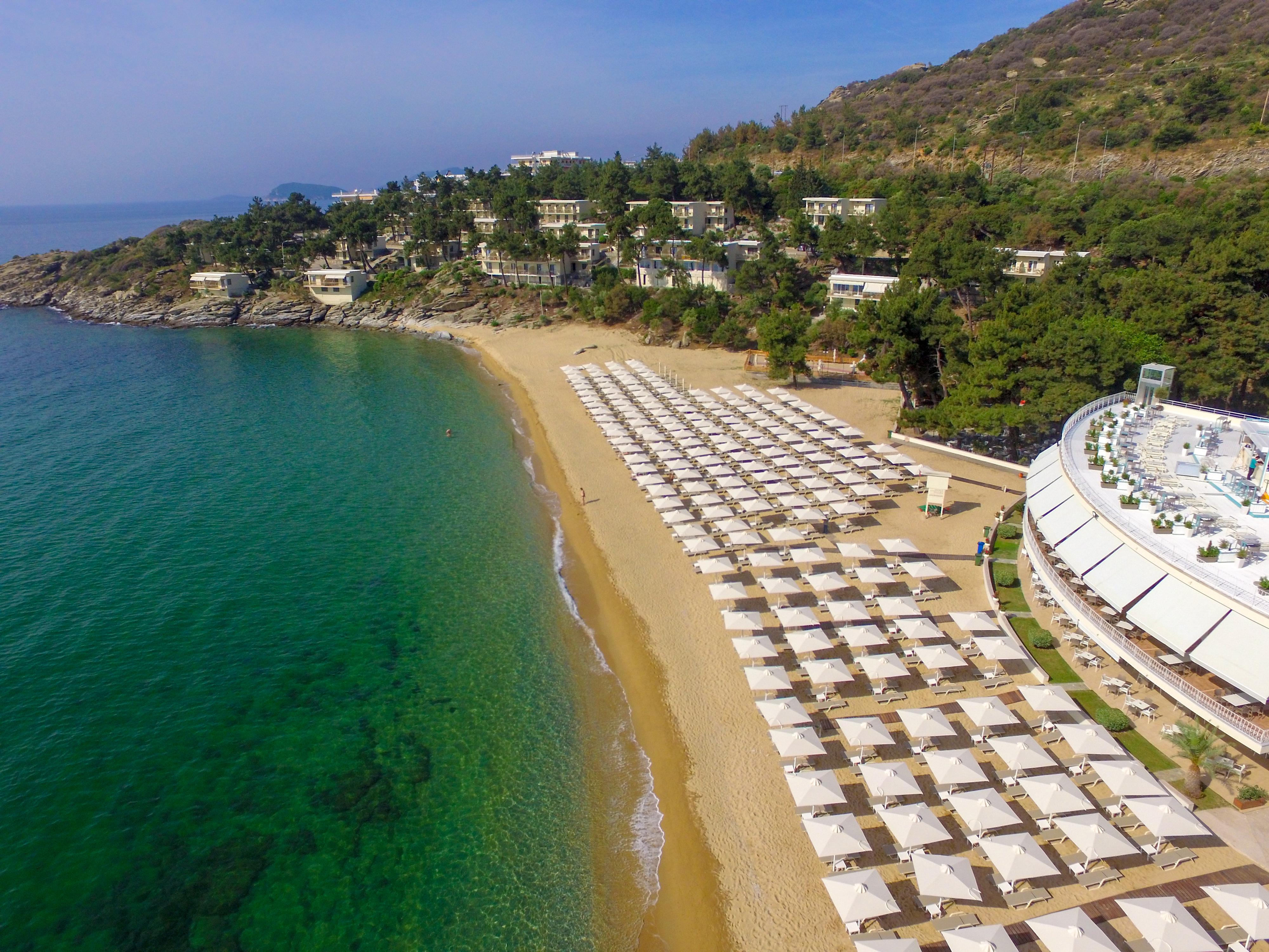 Tosca Beach Hotel Palaiontsiflikion Bagian luar foto