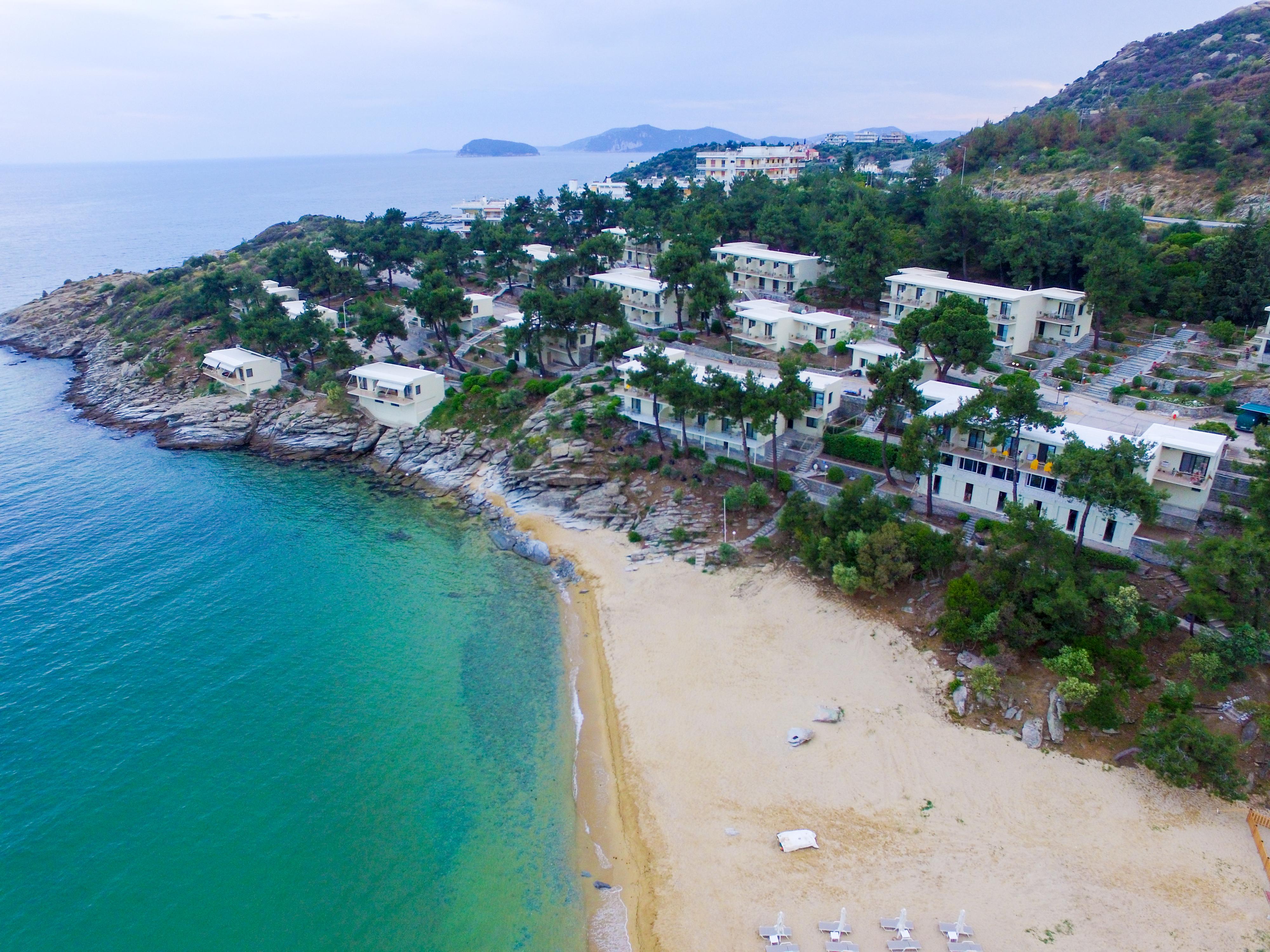 Tosca Beach Hotel Palaiontsiflikion Bagian luar foto