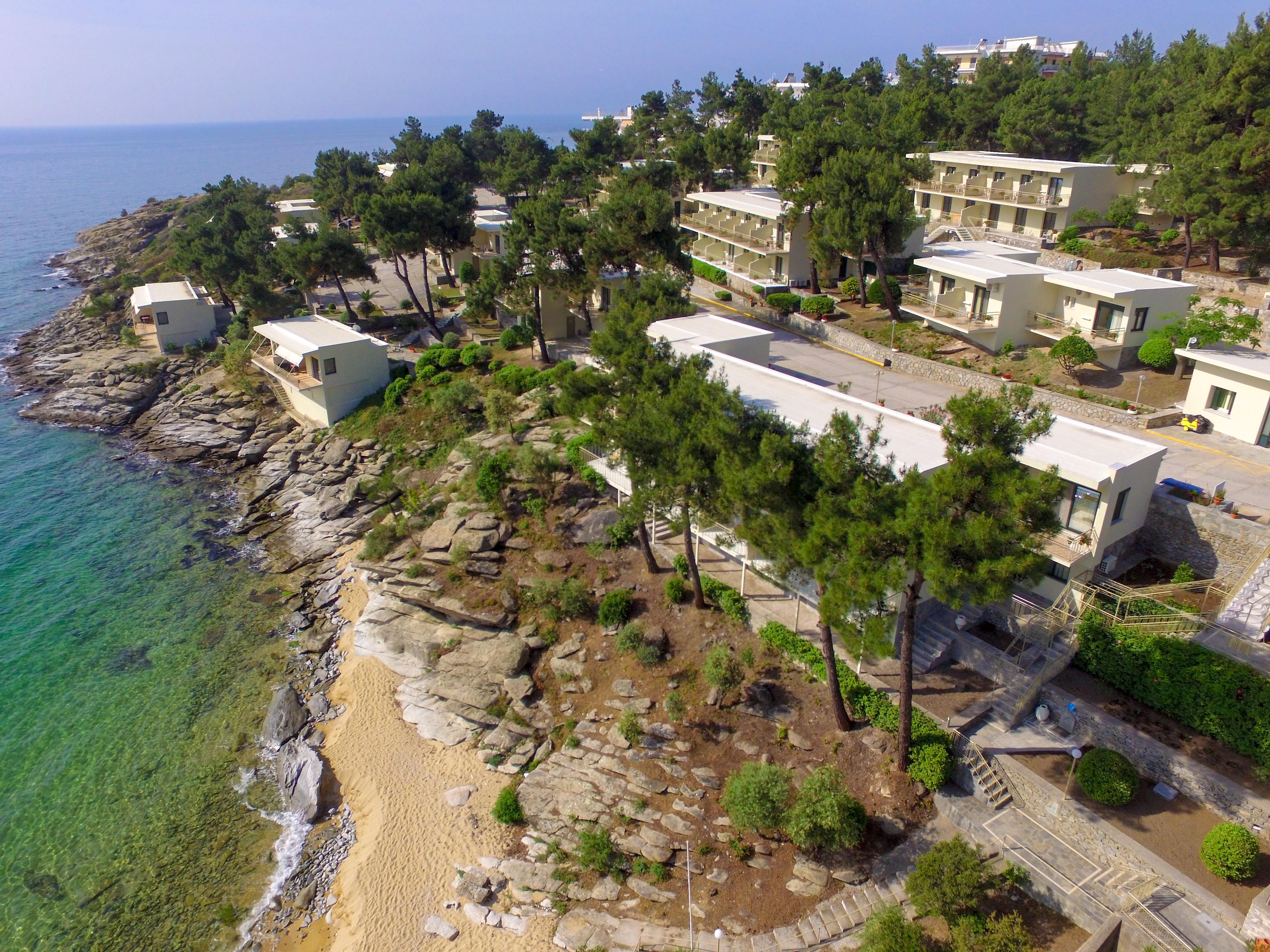 Tosca Beach Hotel Palaiontsiflikion Bagian luar foto
