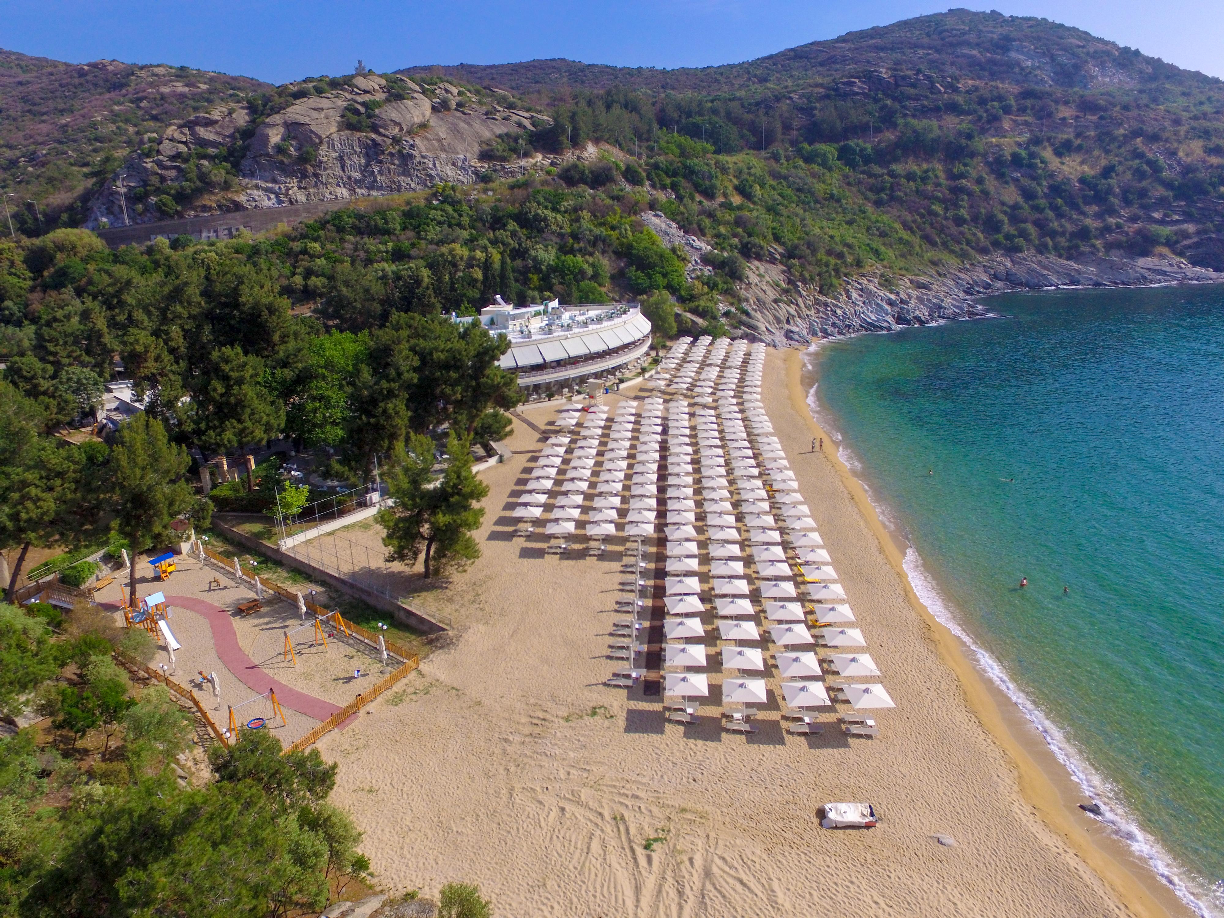 Tosca Beach Hotel Palaiontsiflikion Bagian luar foto