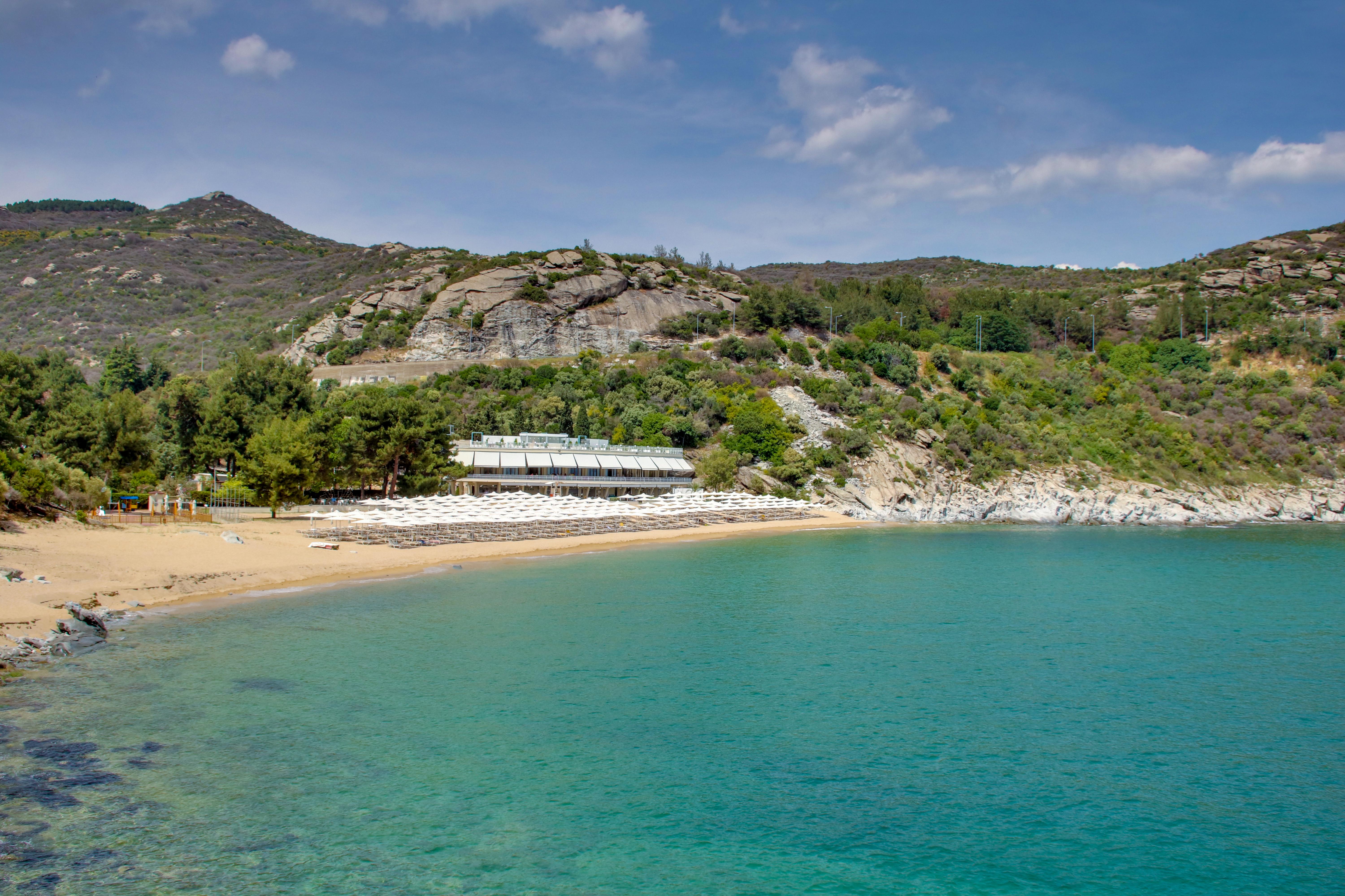 Tosca Beach Hotel Palaiontsiflikion Bagian luar foto