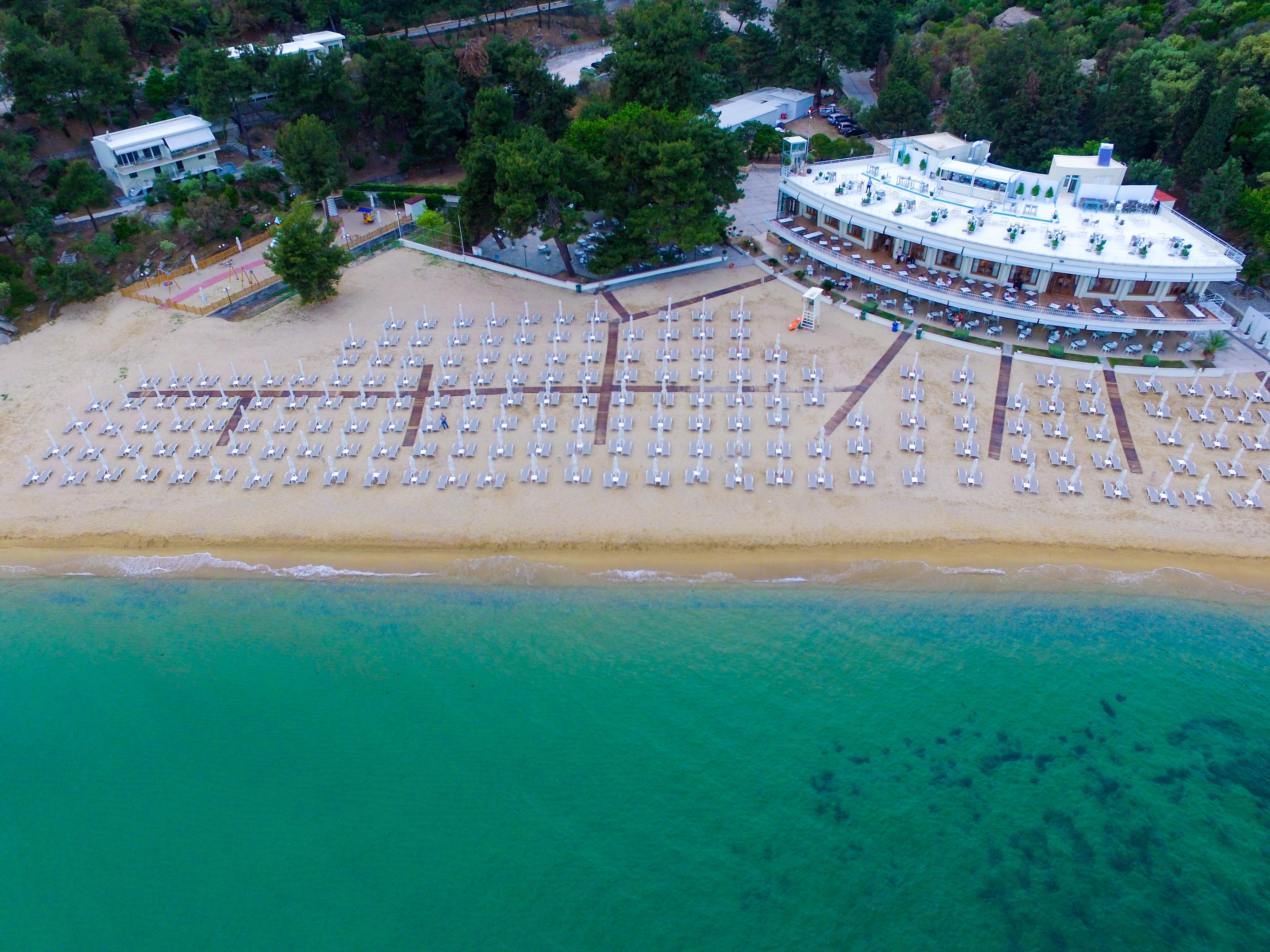 Tosca Beach Hotel Palaiontsiflikion Bagian luar foto