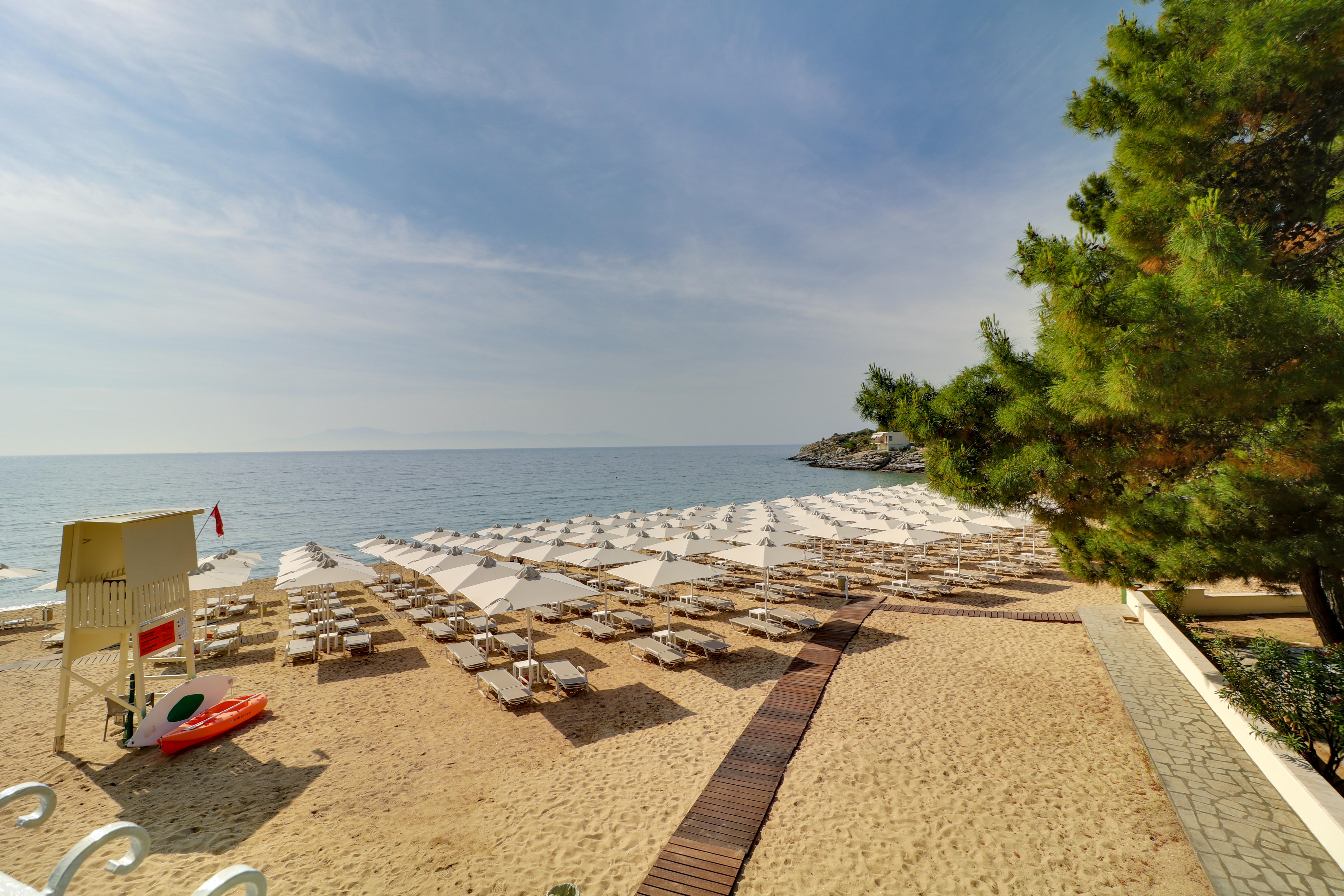Tosca Beach Hotel Palaiontsiflikion Bagian luar foto