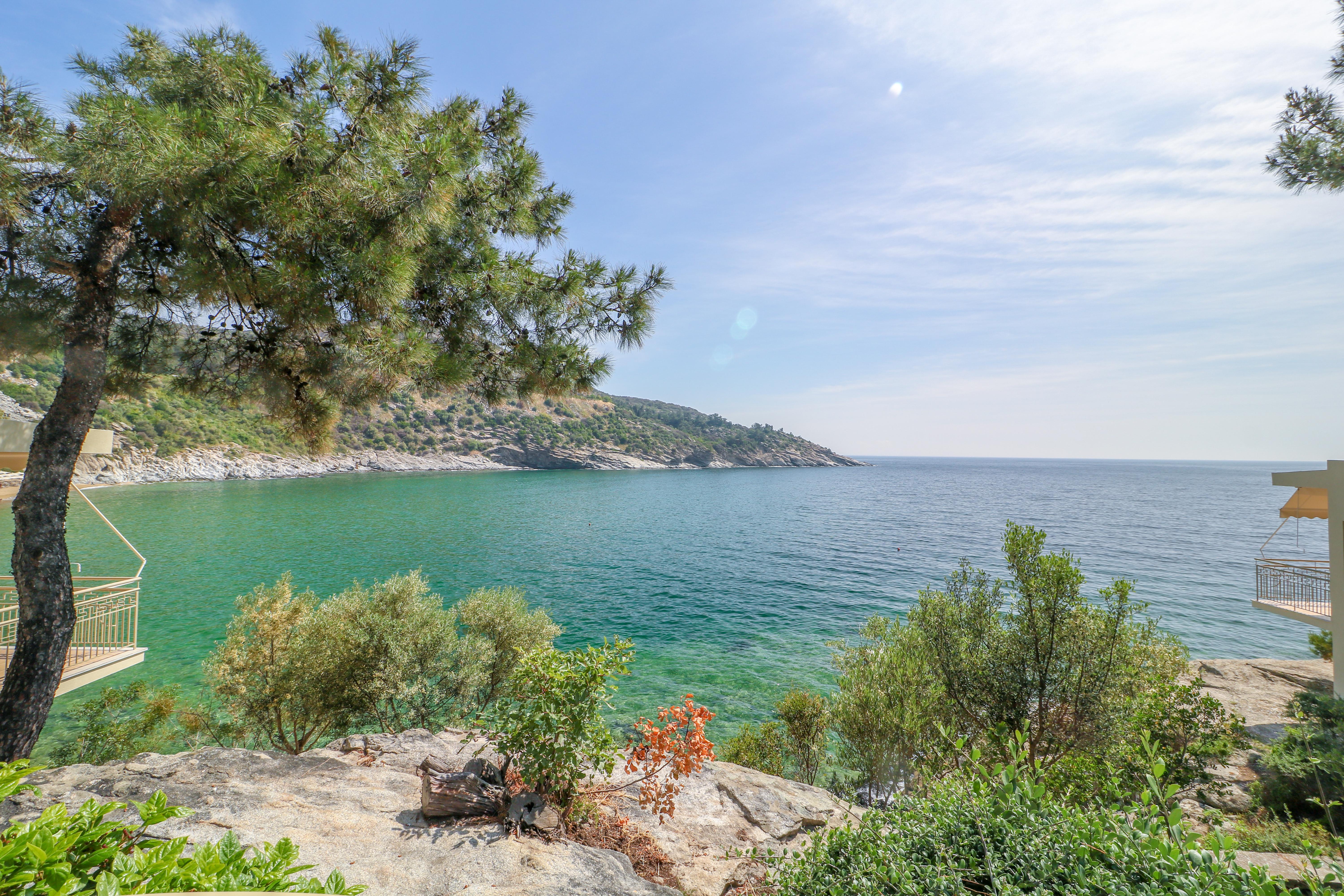 Tosca Beach Hotel Palaiontsiflikion Bagian luar foto