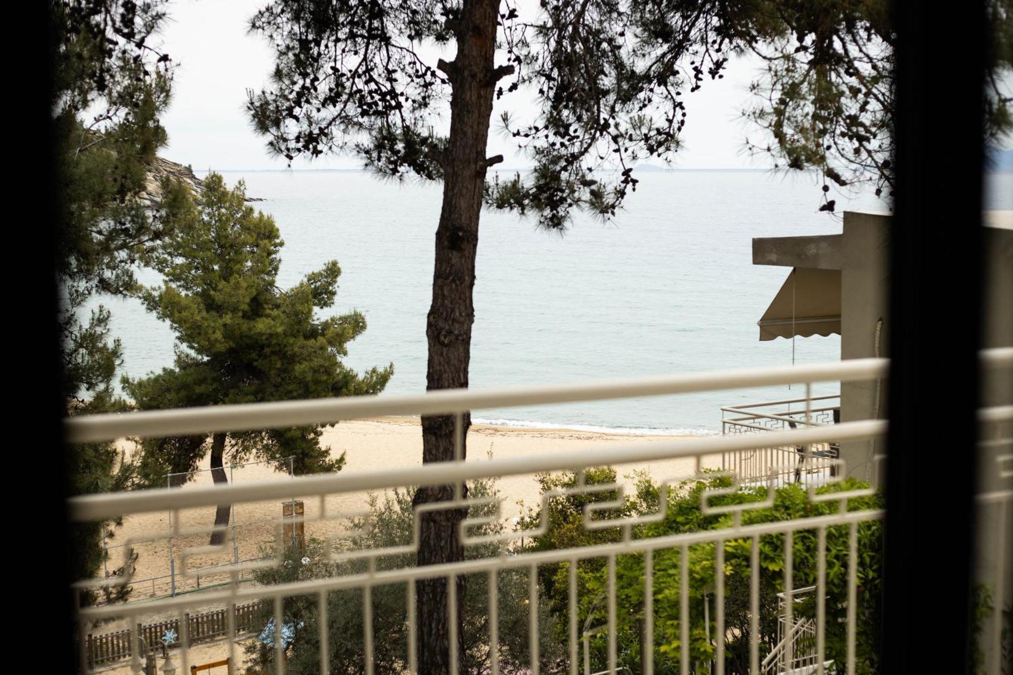 Tosca Beach Hotel Palaiontsiflikion Bagian luar foto